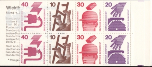 NSR MH 0020 ** - 1974 - reklama "Postgebühren"